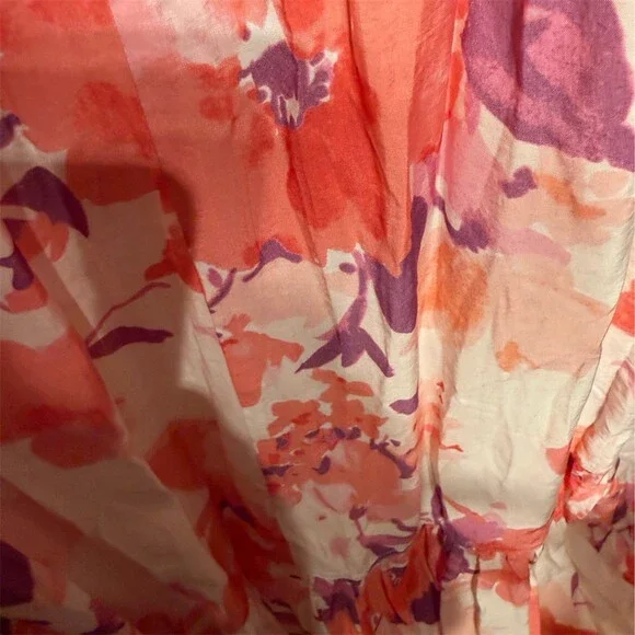 Camellia Maxi Sundress Womens Size S Multicolor Watercolor Floral - Picture 5 of 5